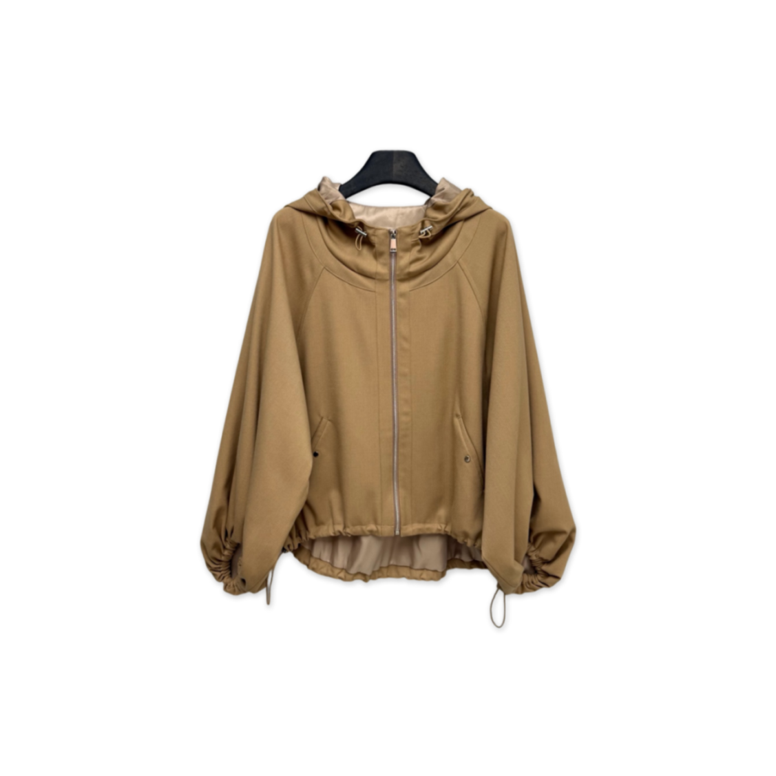 L0ew* hooded loose-fitting drawstring jacket